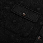 Floral Cover Shirt - Black