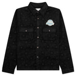 Floral Cover Shirt - Black