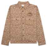 Floral Cover Shirt - Tan
