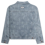 Floral Denim Jacket - Light Indigo