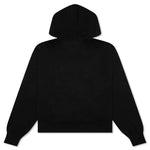 Floral Logo Hoodie - Black