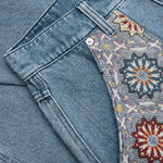 Floral Ultra Double Knee - Indigo
