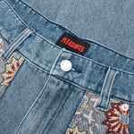 Floral Ultra Double Knee - Indigo