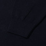 Flower Blob Knitted Polo Shirt - Midnight Blue