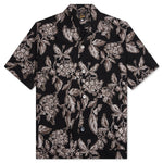 Flower Cut Cabana Shirt - Black