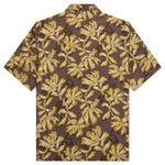 Flower Cut Cabana Shirt - Brown