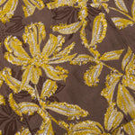 Flower Cut Cabana Shirt - Brown