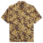 Flower Cut Cabana Shirt - Brown
