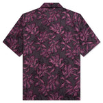 Flower Cut Cabana Shirt - Charcoal
