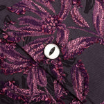 Flower Cut Cabana Shirt - Charcoal