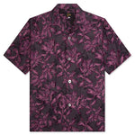 Flower Cut Cabana Shirt - Charcoal
