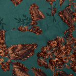 Flower Cut Cabana Shirt - Peacock Green