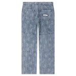 Flower Denim Pant - Light Indigo