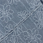 Flower Denim Pant - Light Indigo