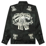 Floragatan Button Up Shirt - Black/White