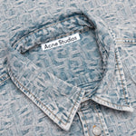 Relaxed Fit Denim Shirt - Blue/Beige