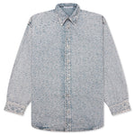 Relaxed Fit Denim Shirt - Blue/Beige