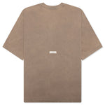 Garment Dyed Crew Neck T-shirt - Taupe Brown