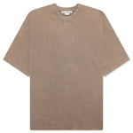 Garment Dyed Crew Neck T-shirt - Taupe Brown