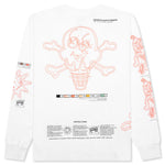 Follow The Numbers L/S Knit - White