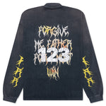 Forgive Me Vintage L/S Tee - Vintage Black