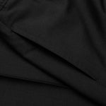 Slim Fit Formal Wool and Mohair Pants - Black