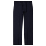 Slim Fit Formal Wool and Mohair Pants - Night Blue