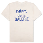 French S/S Tee - Cream/Blue