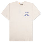 French S/S Tee - Cream/Blue