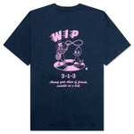 Friendship S/S T-Shirt - Air Force Blue/Light Pink