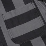 Filigree Striped Chore Jacket - Black/Grey