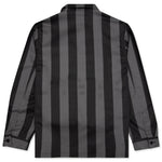 Filigree Striped Chore Jacket - Black/Grey