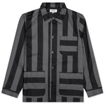 Filigree Striped Chore Jacket - Black/Grey
