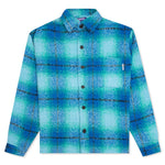 Heavy Flannel Overshirt - Blue/Green