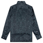 Silk Crinkle L/S Lounge Shirt - Black