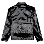 Stamp Embossed Vinyl Work Jacket - Black