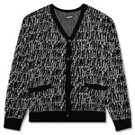 Stretched Stamp Cardigan - Black