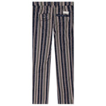 Striped Pleated Chino - Black