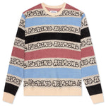 Wanto Brushed Sweater - Pink/Black/Blue