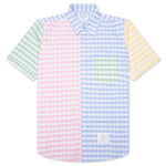 Fun-Mix Gingham S/S Shirt - Light Blue