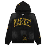 Galaxy Arc Zip Hoodie - Pirate Black