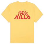 Art That Kills Stack Logo Tee - Yellow