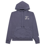French Logo Vintage Hoodie - Vintage Washed Navy
