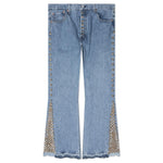 Studded LA Flare - Indigo