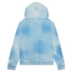 Sun Faded English Zip Hoodie - Blue