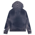 Sun Faded English Zip Hoodie - Navy