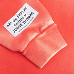 Sun Faded English Zip Hoodie - Red