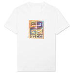 4G Sun Print Tee - White