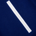 Big Varsity Bomber in Wool and Leather - Blue/White