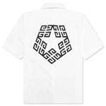 Boxy Fit Print Shirt - White